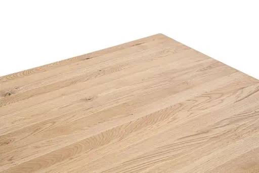 Esstisch - LB ca. 180x90 cm, Wildeiche massiv geölt, Schwarz