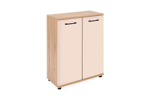 Kommode- B ca. 60 cm, Eiche Dekor, Beige