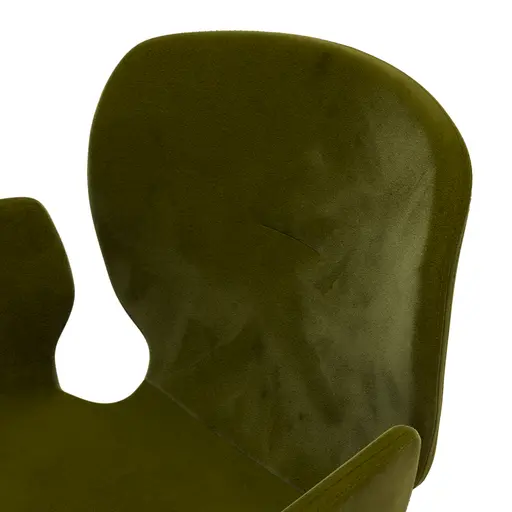 Armlehnstuhl Saltino - drehbar, Stoff, Schlammgrün