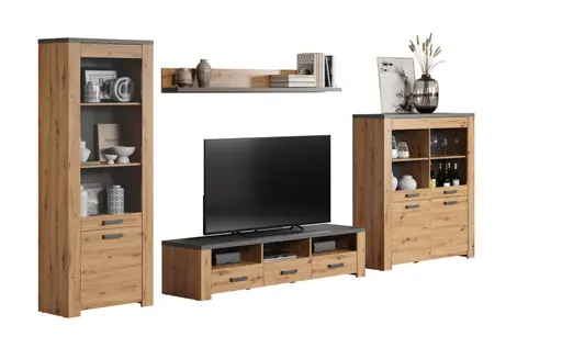 Wandboard - Eiche Dekor, Graphit