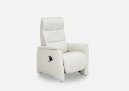 Sessel - Relaxfunktion motorisch, Leder Ecru