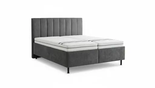 Polsterbett - Liegefläche ca. 180x200 cm, Stoff, Anthrazit