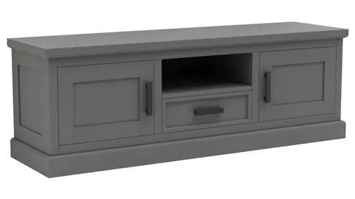 TV-Board Litchfield - Dark Grey, Non-Antique