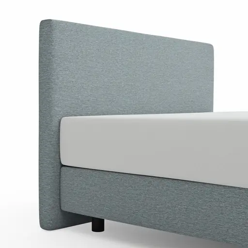 Boxspringbett Valencia - Liegefläche ca. 120x200 cm, Stoff, Hellblau