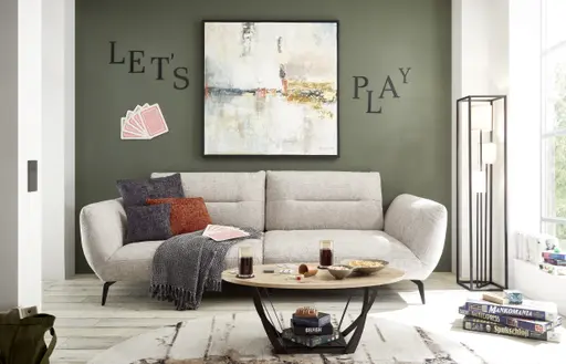 Couchtisch - LB ca. 100x60 cm, Artisan Eiche Nachbildung, Schwarz