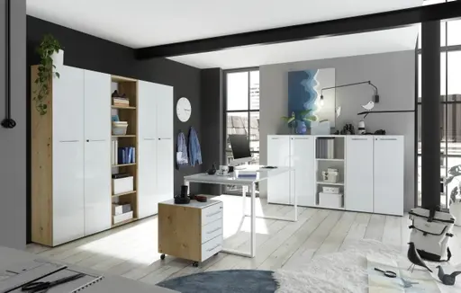 Schreibtisch GWEN - B/H/T ca. 160x75x80cm, Weiß