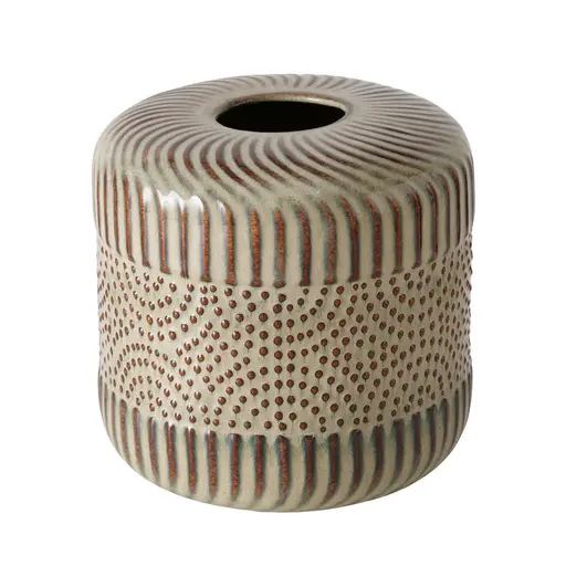 Deko-Vase - HØ ca. 14x14 cm, Braun