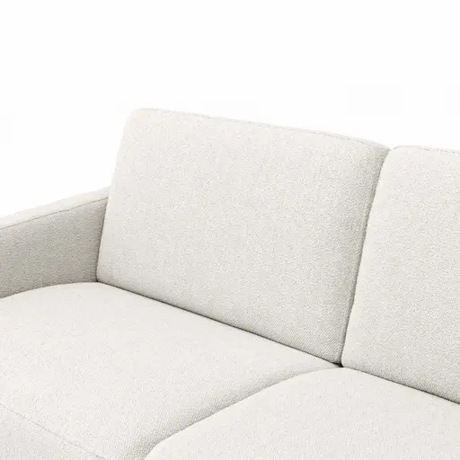 Sofa Nuoro - 2,5-Sitzer inkl. Schlaffunktion, Armlehne schmal, Stoff, Natur