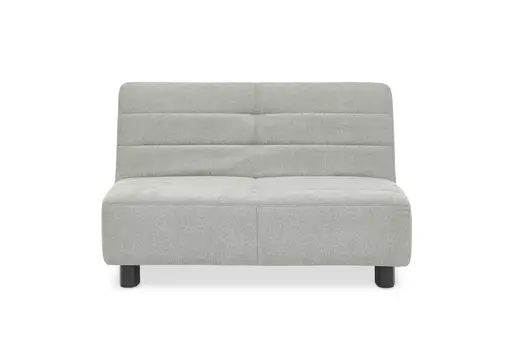  Faltsofa Easy - 2-Sitzer ohne Armlehne, ca. 140 cm inkl. Schlaffunktion, Stoff, Grau
