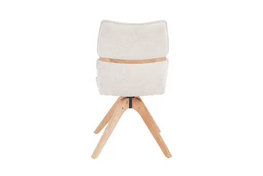 Stuhl MAROU - drehbar, Stoff, Beige