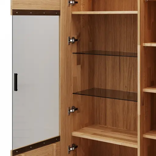 Vitrine Estana - Eiche massiv, legno