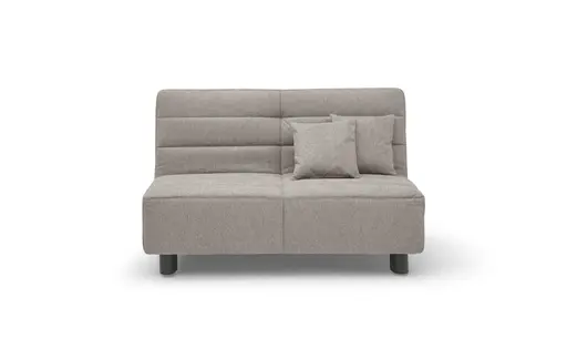 Funktionssofa EASY Optik D - 2-Sitzer, 140 cm inkl. Schlaffunktion, Stoff, Grau