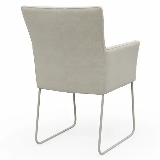 Armlehnstuhl Cosyra - Stoff, Natur