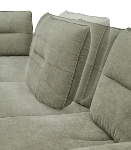 Ecksofa PAYTON - Ecke links, 2,5-Sitzer, Stoff, Dunkelgrün