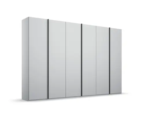 Drehtürenschrank - B. ca. 301 cm, Seidengrau