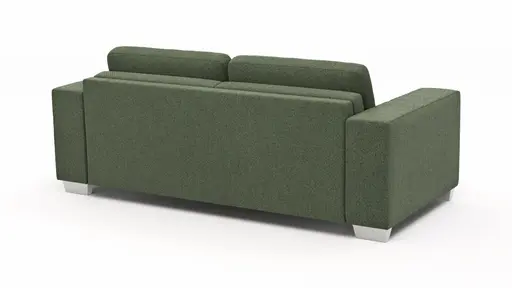 Sofa Nuoro - 2,5-Sitzer inkl. Schlaffunktion, Armlehne breit, Stoff, Olivgrün