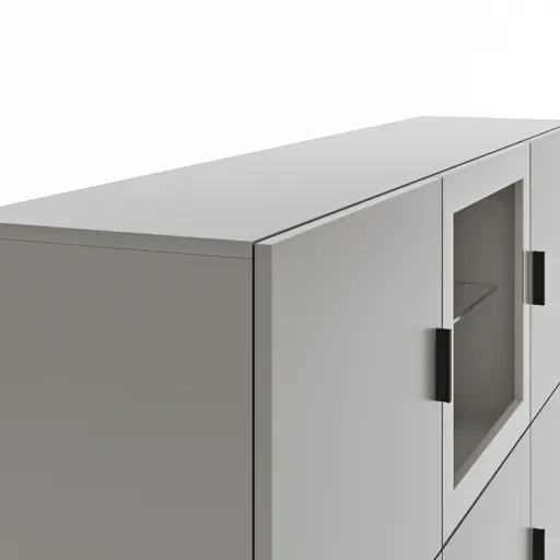 Highboard Palos - Lack, Hellgrau