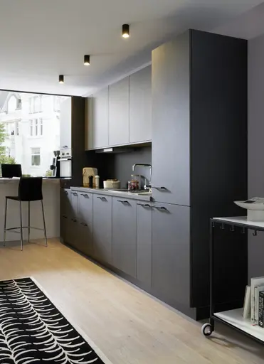 Küchenzeile 52.210 CO 3 523, Beton Schiefergrau Nachbildung