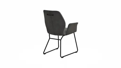 Armlehnstuhl Dinner - Stoff, Grau