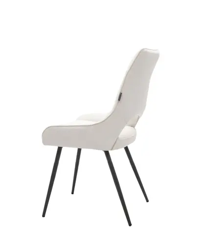 Stuhl MEAVE - Stoff, Creme