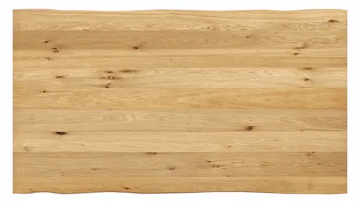 Esstisch Clifton - LB ca. 180x100 cm, Wildeiche massiv, Schwarz verfüllt