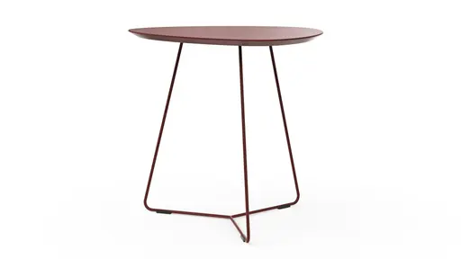 Ecktisch Fano - LBH ca. 59x50x55 cm, Fenix, Bordeaux