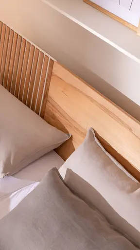 Bettgestell Tigris - Liegefläche ca. 180x200 cm, Kernbuche massiv, geölt