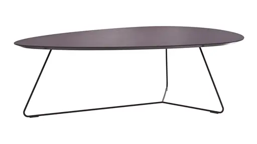 Couchtisch Fano - LBH ca. 121x75x38 cm, Fenix, Aubergine