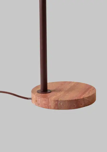 Tischleuchte - BHL ca. 18x59x18 cm, Burgundrot