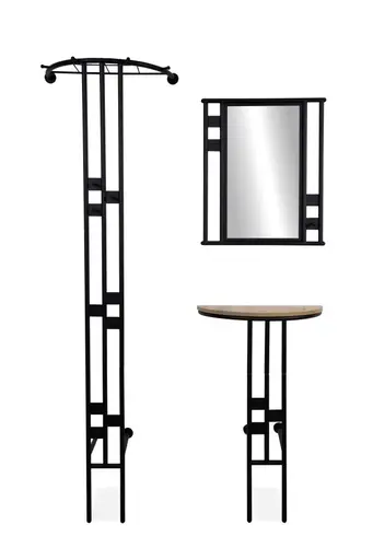 Garderobenset - Anthrazit, Artisan Eiche Nachbildung