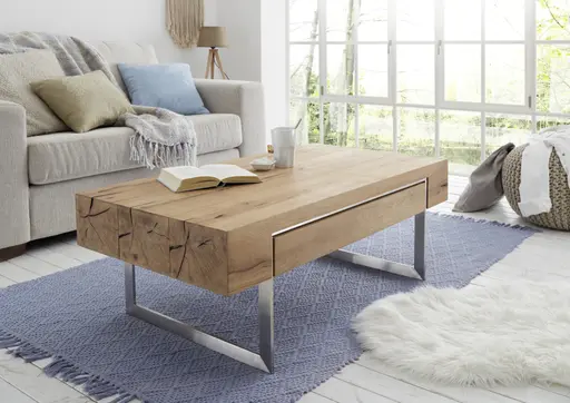 Couchtisch - Schubkasten, LBH ca. 110x60x40 cm, Eiche Furnier