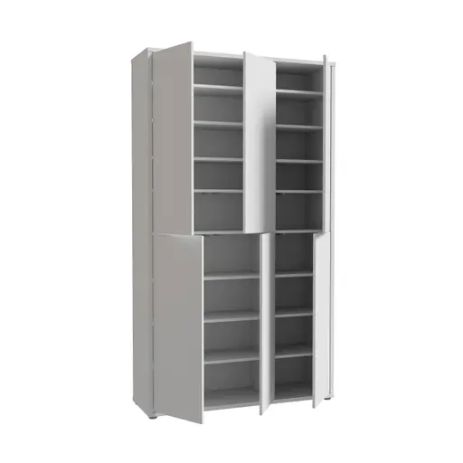 Schuhschrank FAID- B ca. 109 cm, Hellgrau