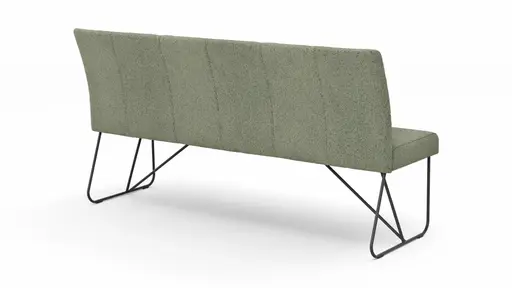 Bank Nashville - Breite ca. 180 cm, Stoff, Olivgrün