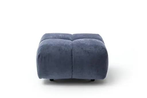 Hocker Hedda - Stoff, Dunkelblau