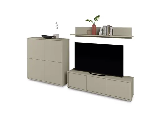 Kommode FAID- B ca. 124 cm, Taupe