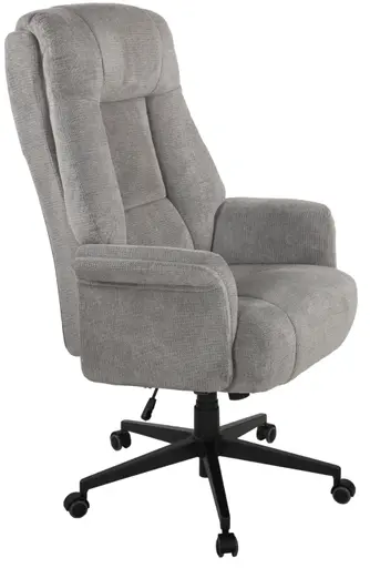 Drehstuhl - drehbar, höhenverstellbar, Webstoff, Grau