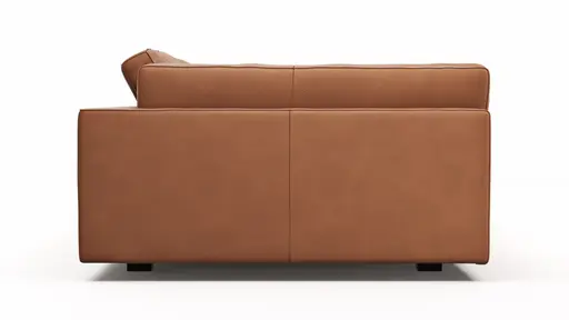 Sofa Aprino 3 - 3,5-Sitzer XXL, Dickleder, Cognac, Armlehne Kissen