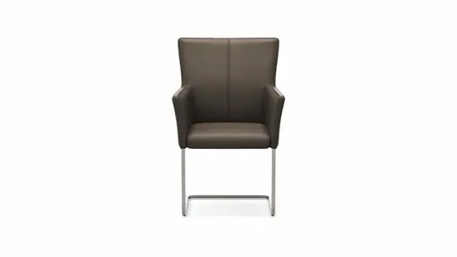 Armlehnstuhl 4110 - Leder, Olive