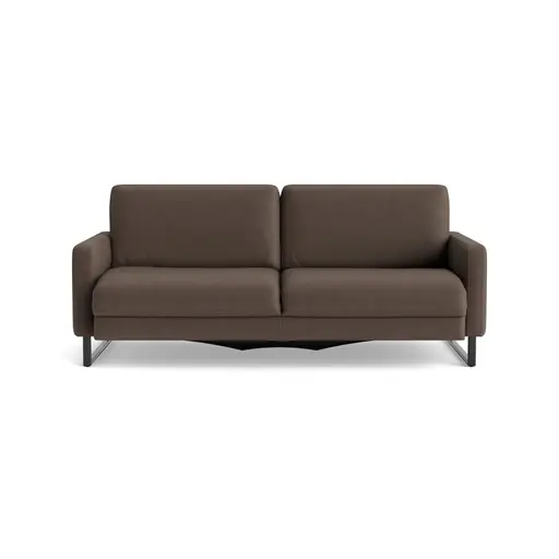 Sofa Aracena - 3-Sitzer inkl. Sitzvorzug motorisch, Leder, Dunkelbraun