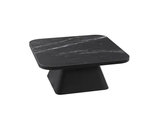 Couchtisch - LBH ca. 80x80 cm, Keramik, Schwarz