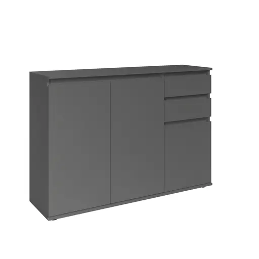Kommode - B ca. 119 cm, Anthrazit