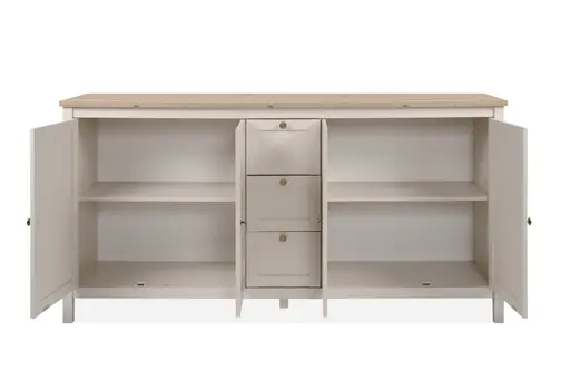 Sideboard- B ca. 180 cm, Champagner, Eiche Dekor