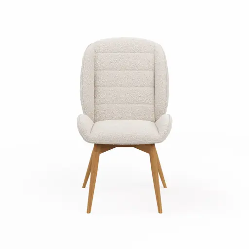 Stuhl Alara - Stoff, Weiß