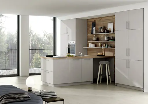 Wohnküche 52.210 7 520, Beton Kieselgrau Nachbildung 