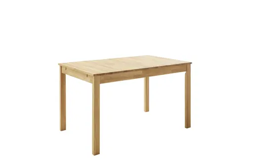 Esstisch - ausziehbar, LB ca. 125x80 cm, Wildeiche massiv geölt