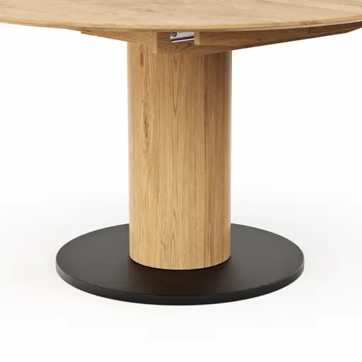 Esstisch 5000 - D ca. 130 cm, ausziehbar, Wildeiche Massiv