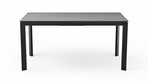 Esstisch Menosa - ausziehbar, LB ca. 160x90 cm, Keramik, Anthrazit
