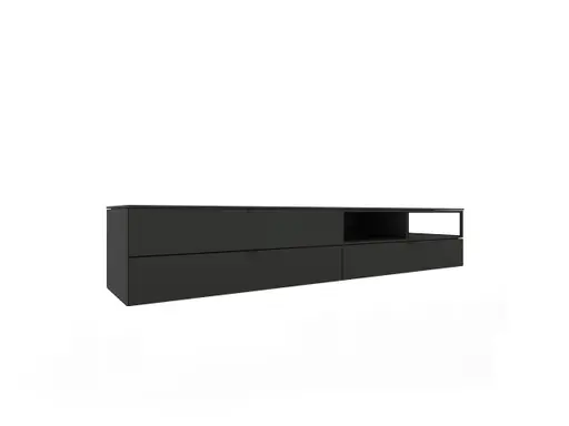 Hängesideboard Catona - Lack matt, Dunkelgrau