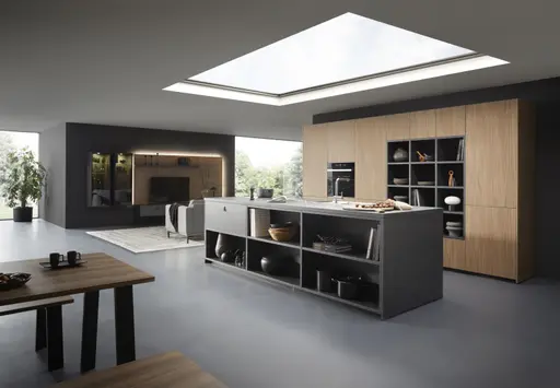 Inselküche 51.180 CO 1 522, Alvaro Schiefer Nachbildung