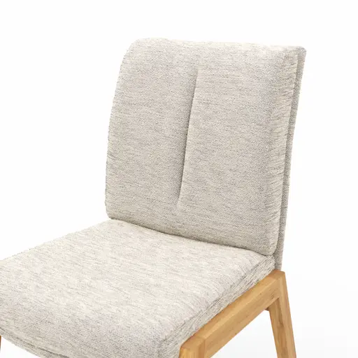 Stuhl Flore 2 - Stoff, Creme